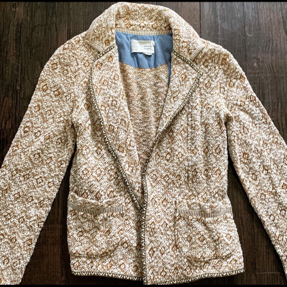 Like New Anthro Saturday Sunday Sweater Blazer